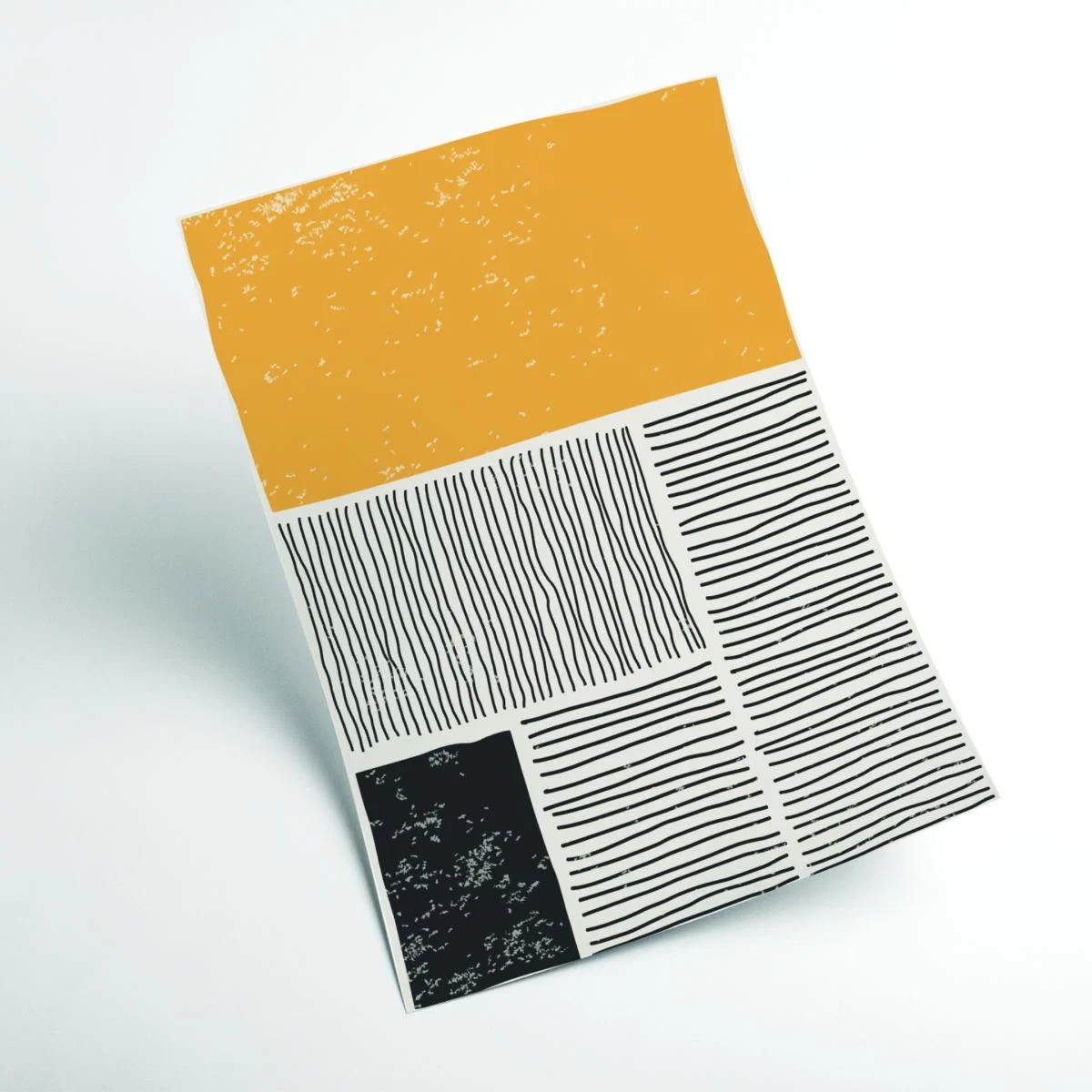 Yellow / Orange Subtle Line Series #2 Small Stanley Print House – image 2