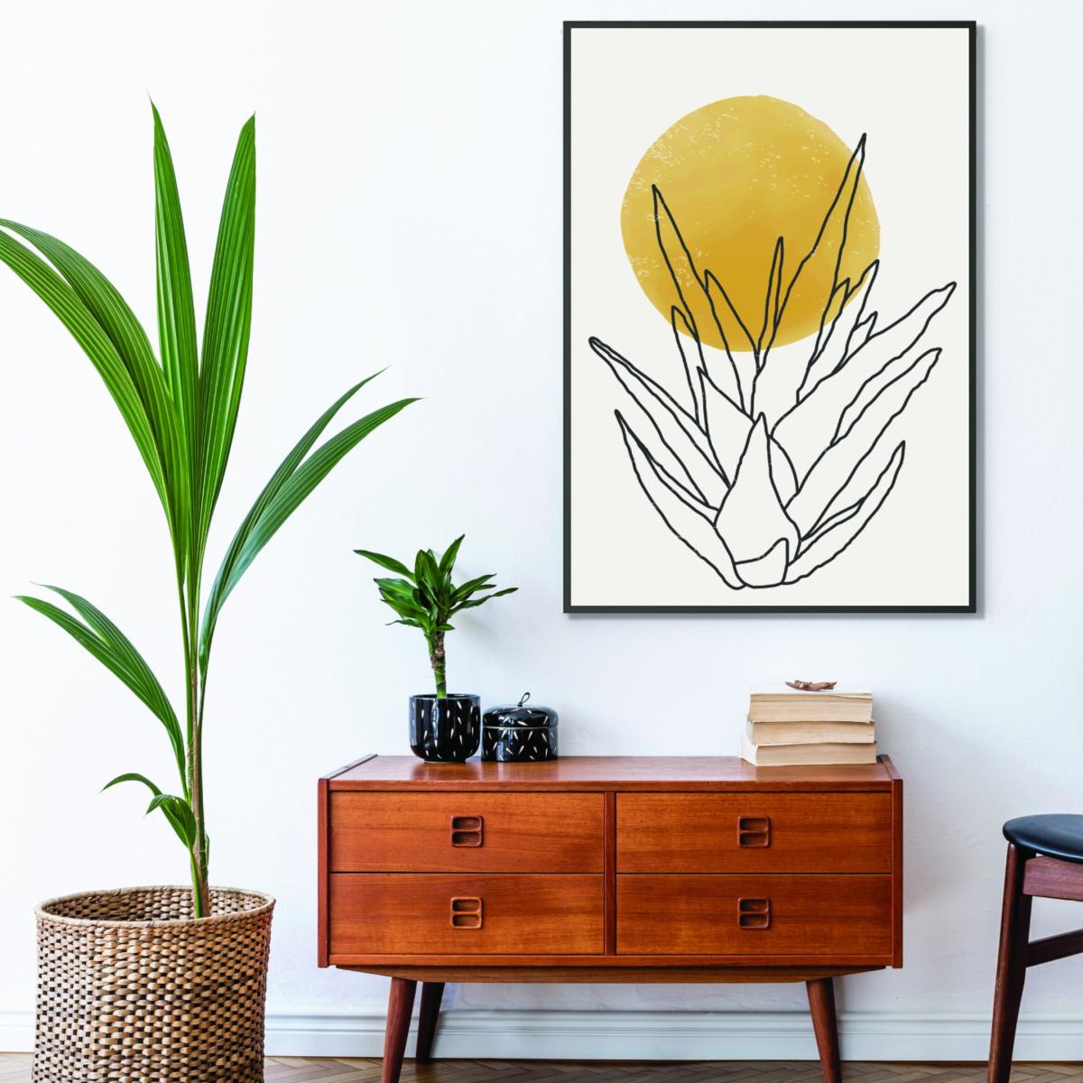 Yellow / Orange Abstract Agave Sunshine #3 Medium Stanley Print House – image 3