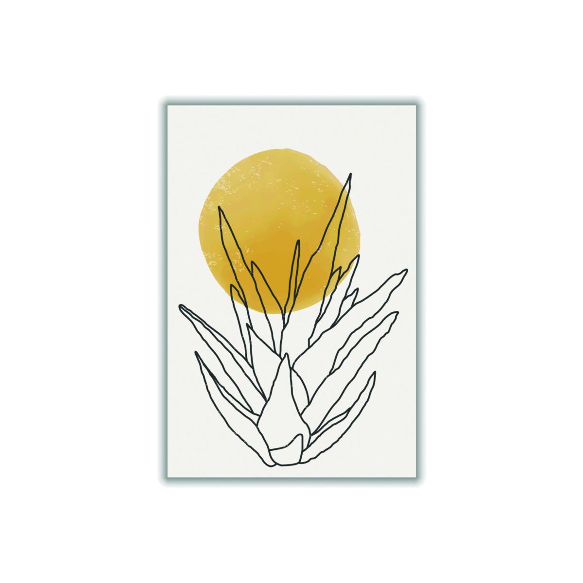 Yellow / Orange Abstract Agave Sunshine #3 Medium Stanley Print House – image 1