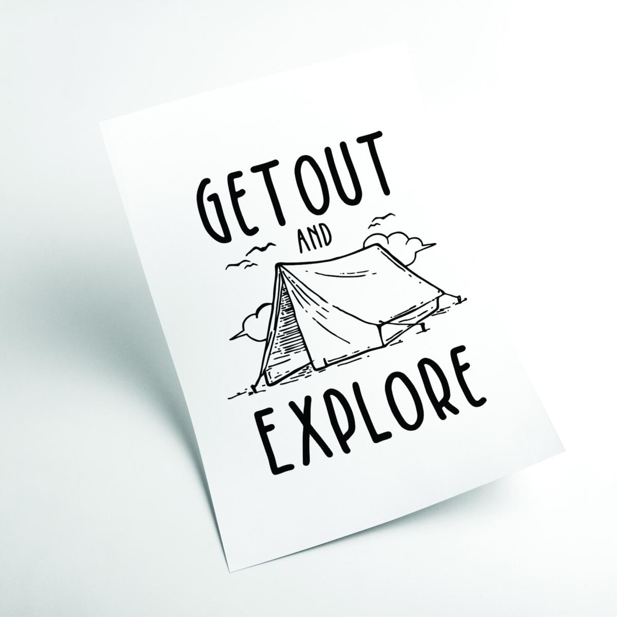 Black Get Out And Explore Extra Small Stanley Print House – image 2