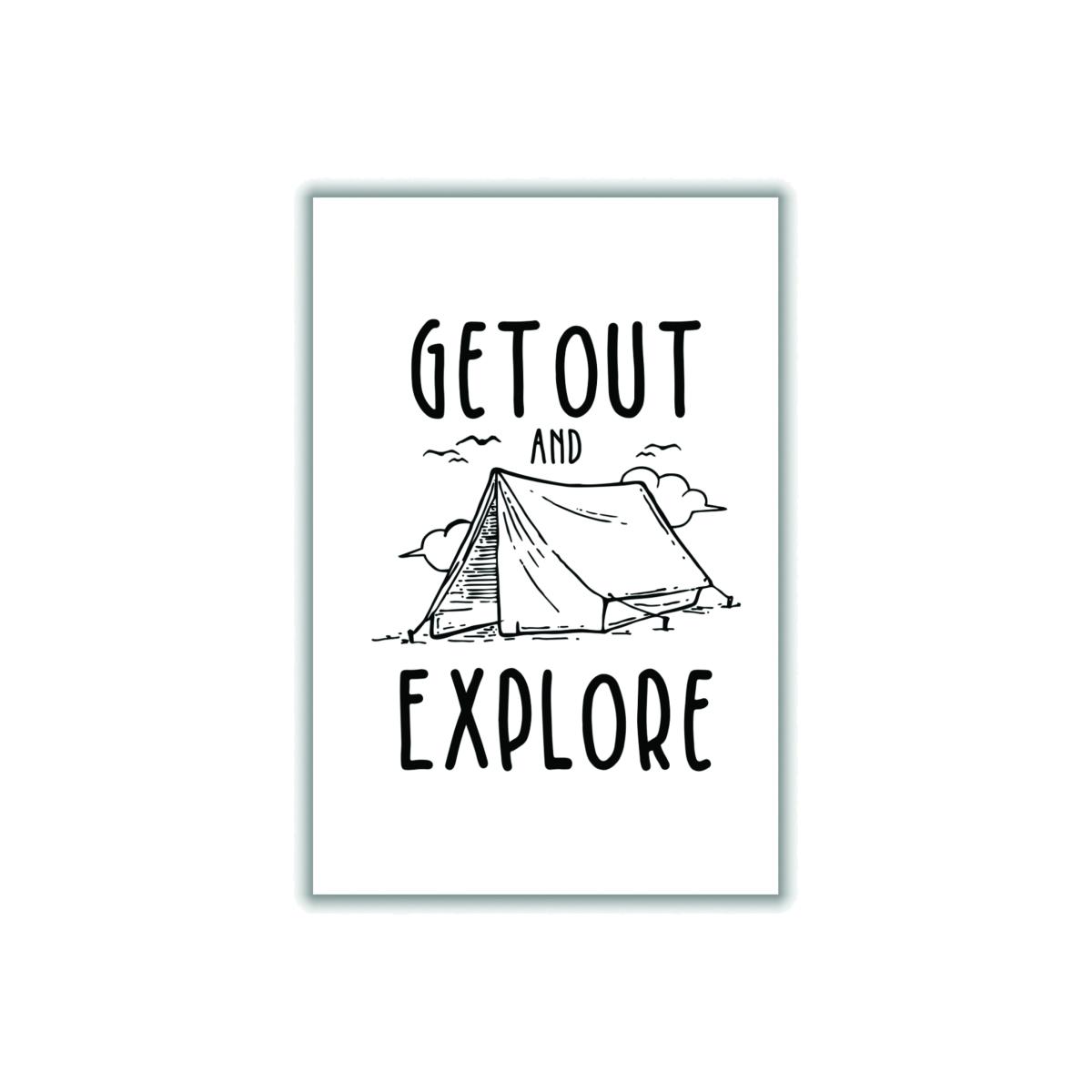 Black Get Out And Explore Extra Small Stanley Print House – image 1