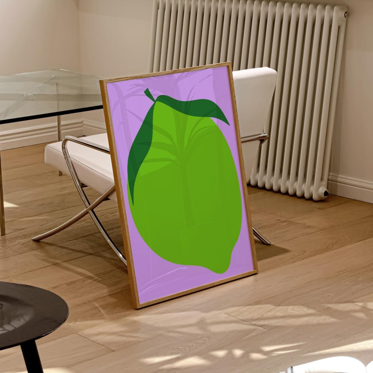 Lime Art Print - A2 Natalie Cass Art – image 2
