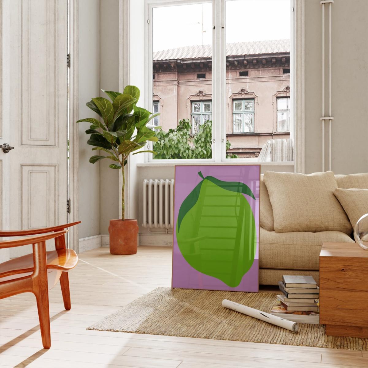 Lime Art Print - A2 Natalie Cass Art – image 4