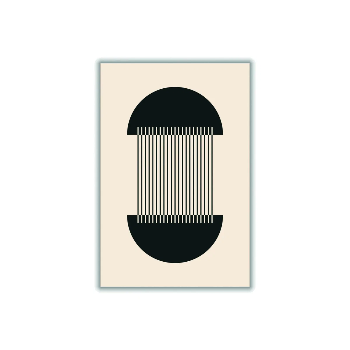 Black Boho Geometric Circle A4 210 X 297Mm Stanley Print House – image 1