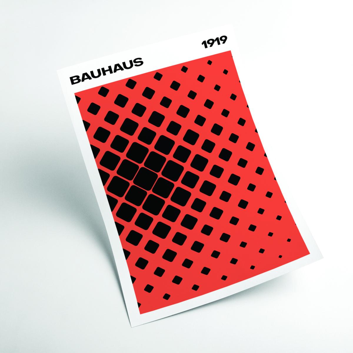 Bauhaus 1919 Red A1 594 X 841Mm Stanley Print House – image 2