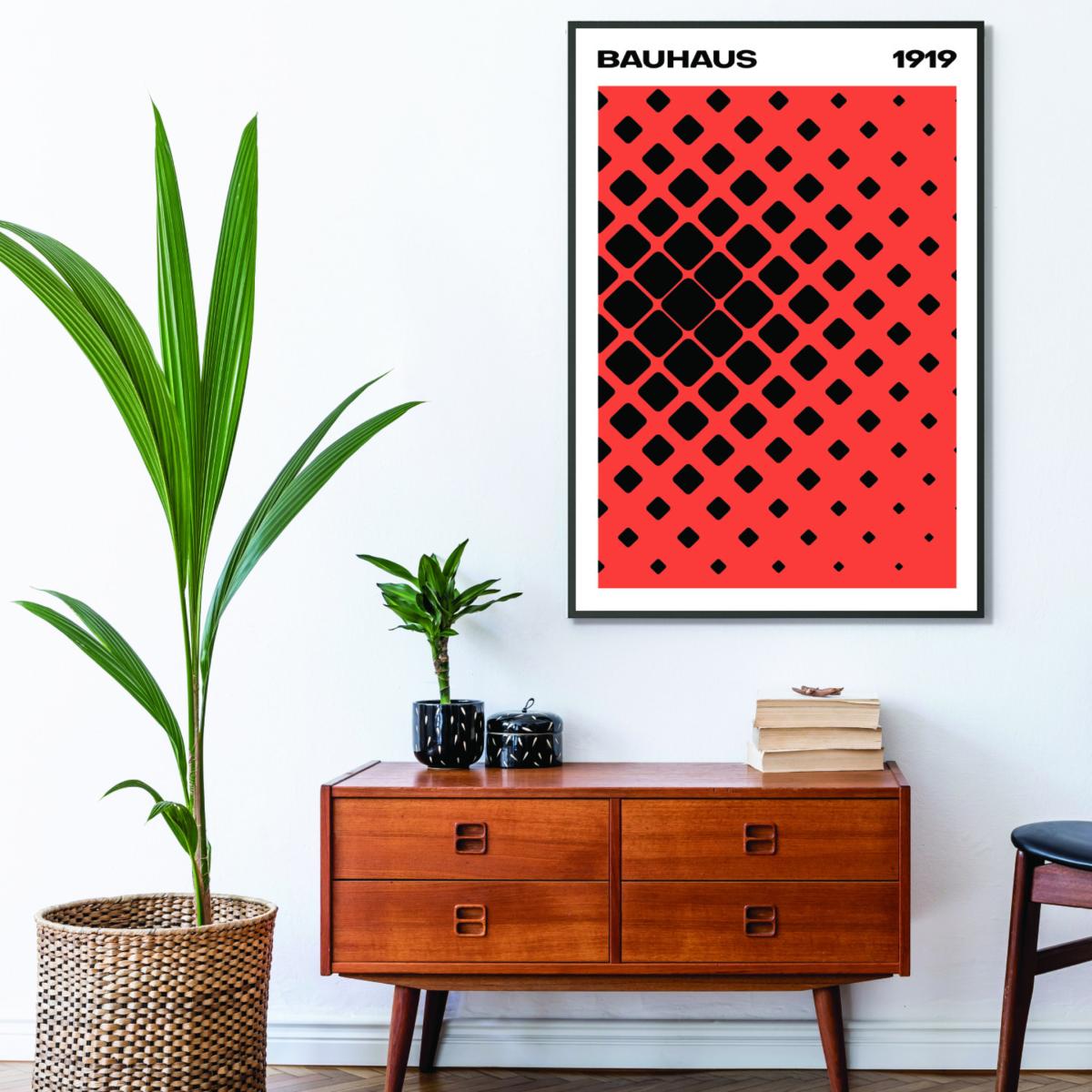 Bauhaus 1919 Red A1 594 X 841Mm Stanley Print House – image 3