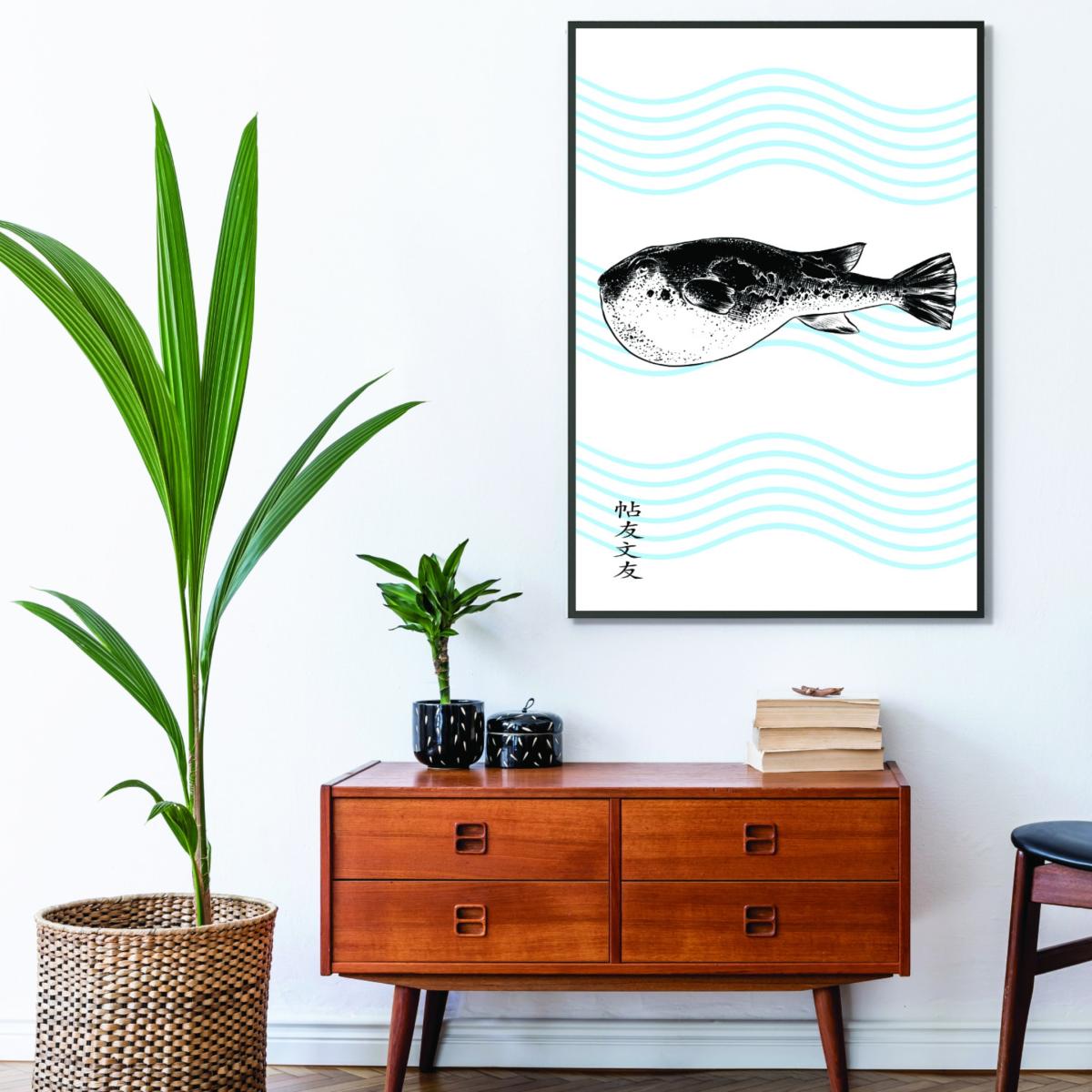 Black Fugu A4 210 X 297Mm Stanley Print House – image 3
