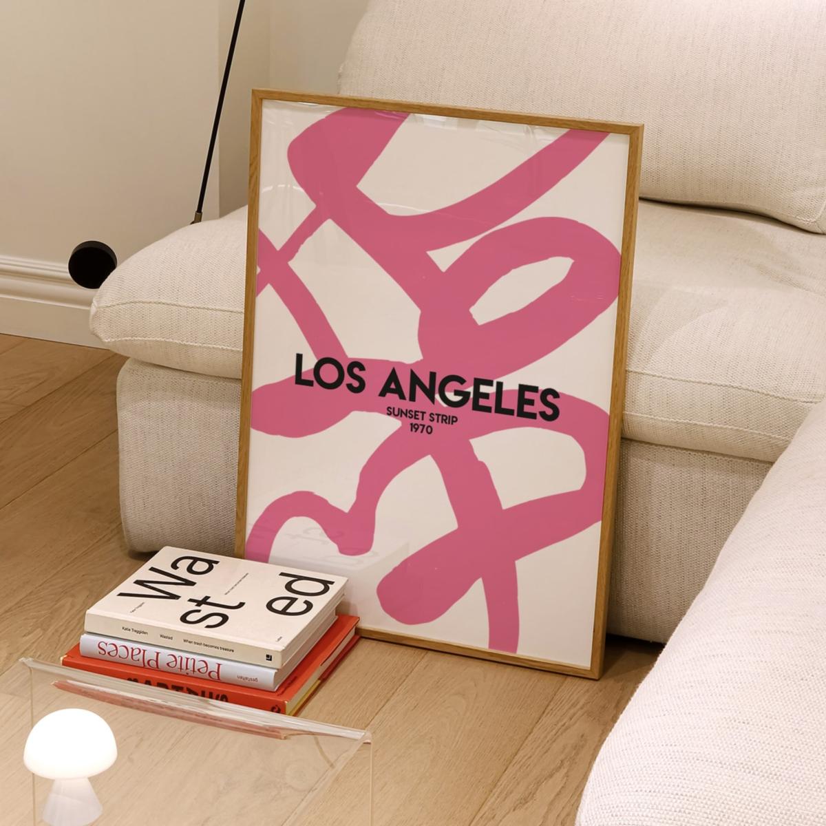 Pink / Purple Exclusive Los Angeles Abstract Giclée Art Print A2 | A2 | 420 X 594Mm | Fanclub – image 3