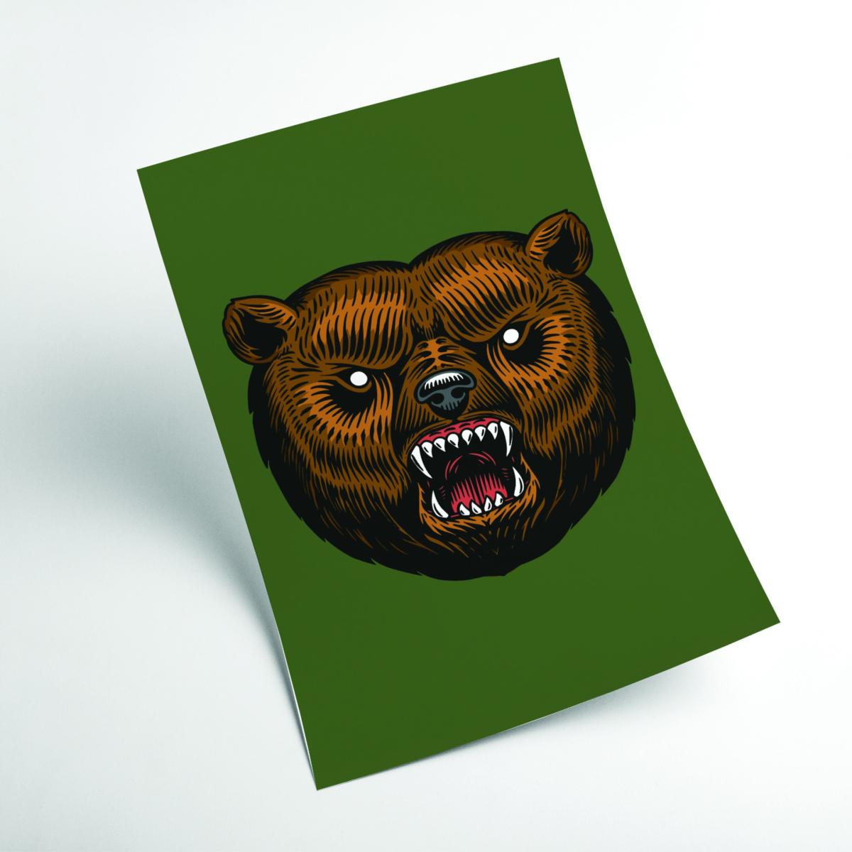 Brown Ol Grizzly A1 594 X 841Mm Stanley Print House – image 2