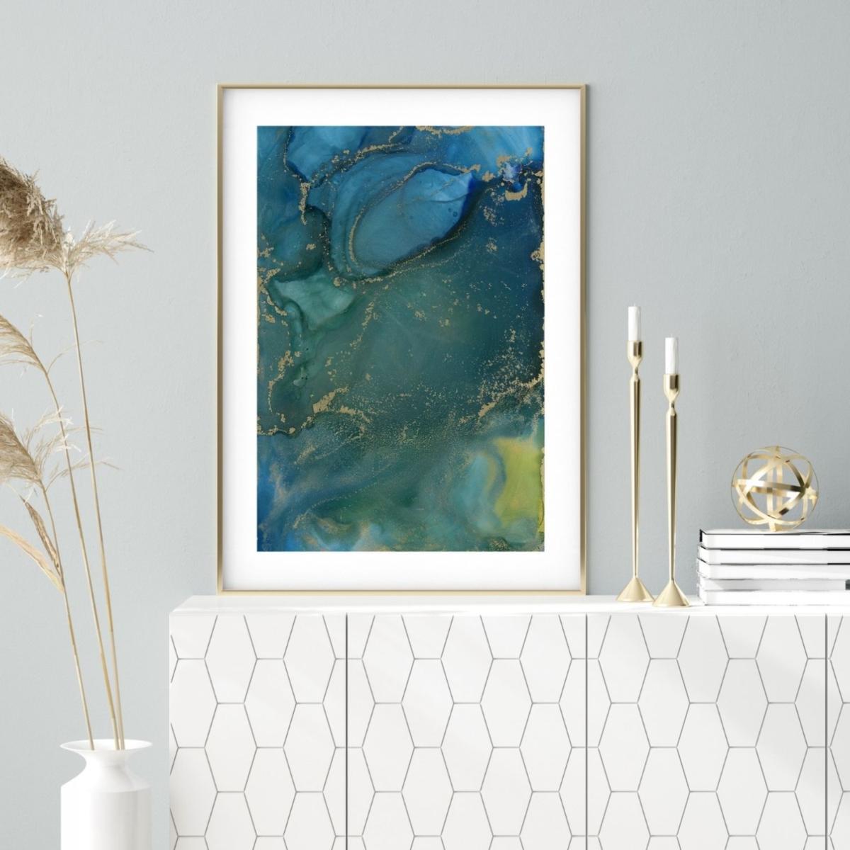 Blue Crosscurrent A1 Print A1 594 X 841Mm Art by Affie – image 3