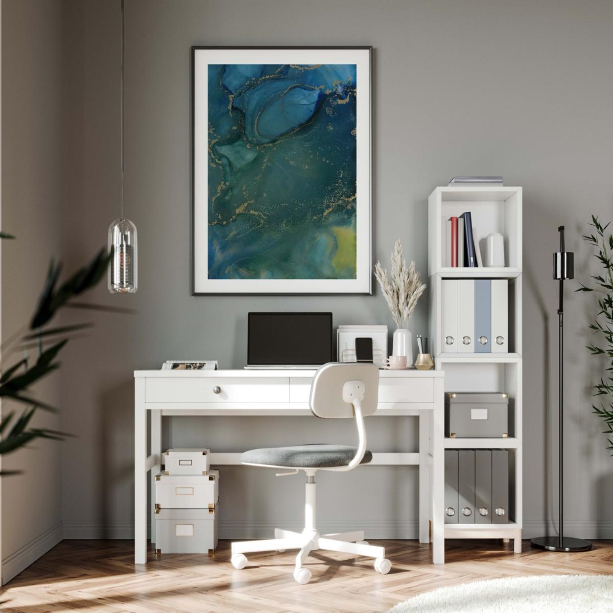 Blue Crosscurrent A1 Print A1 594 X 841Mm Art by Affie – image 4