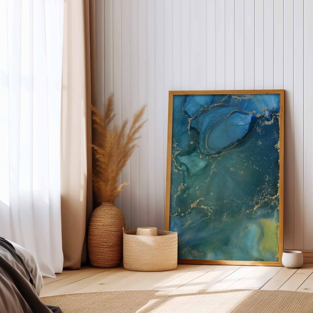 Blue Crosscurrent A1 Print A1 594 X 841Mm Art by Affie – image 6