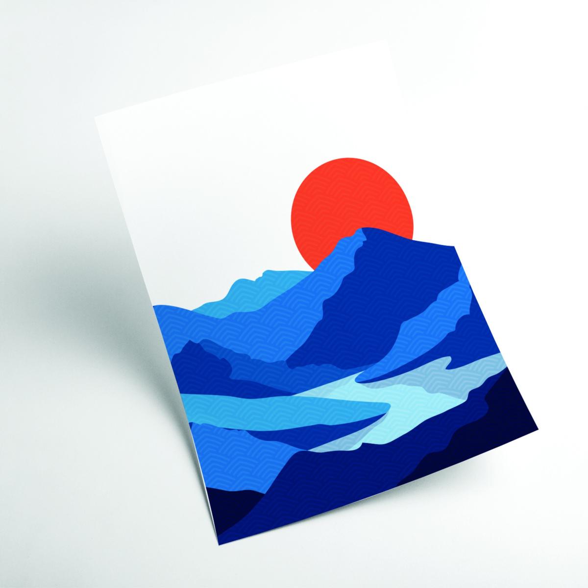 Blue Japanese Mountain Xxs Stanley Print House – image 2