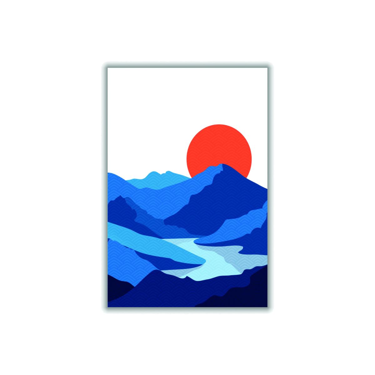 Blue Japanese Mountain Xxs Stanley Print House – image 1