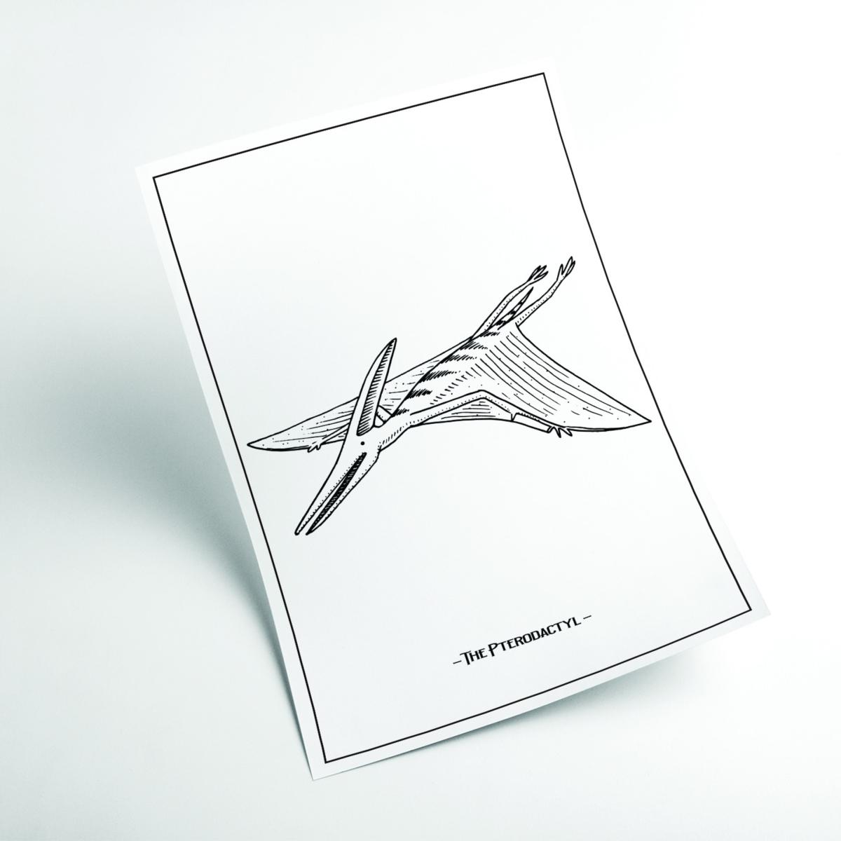 Black The Pterodactyl A4 210 X 297Mm Stanley Print House – image 2