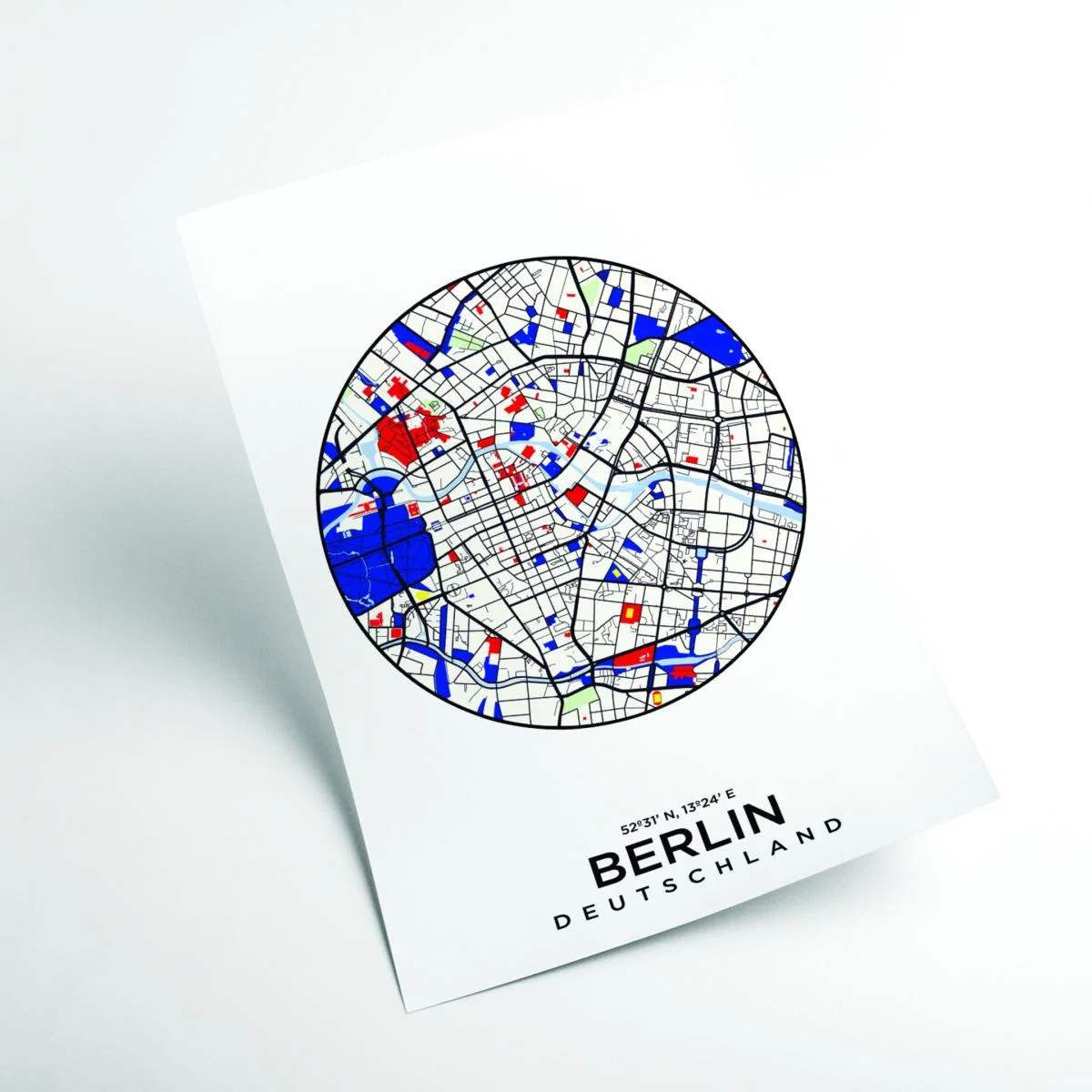 Blue Map Of Berlin 1 Small Stanley Print House – image 2