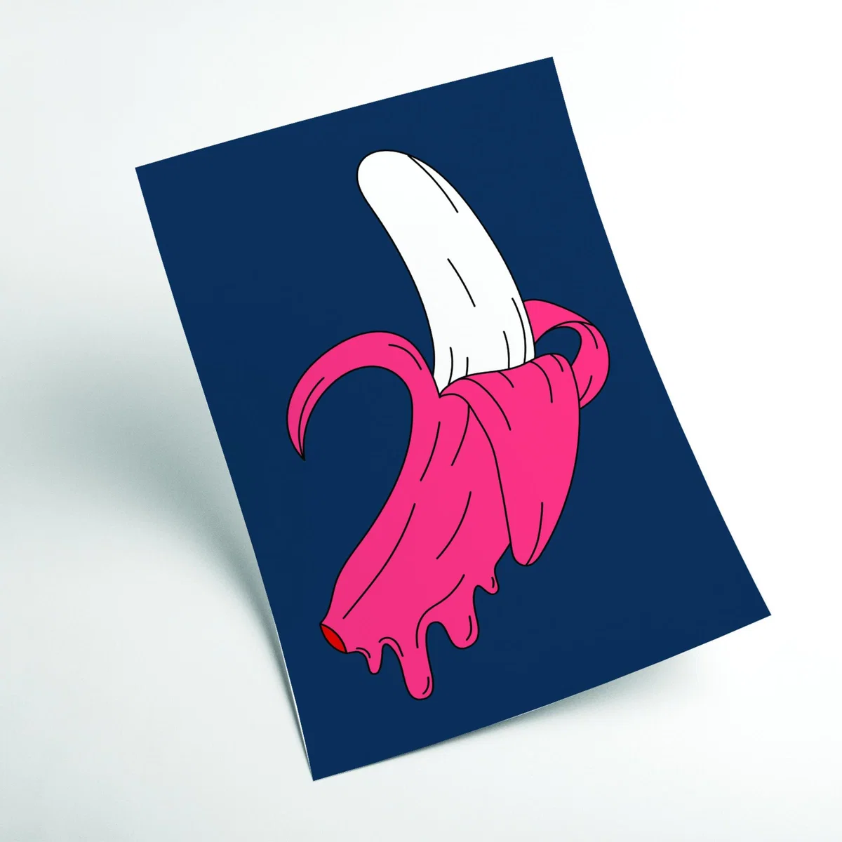 Pink / Purple Melting Banana A1 594 X 841Mm Stanley Print House – image 2