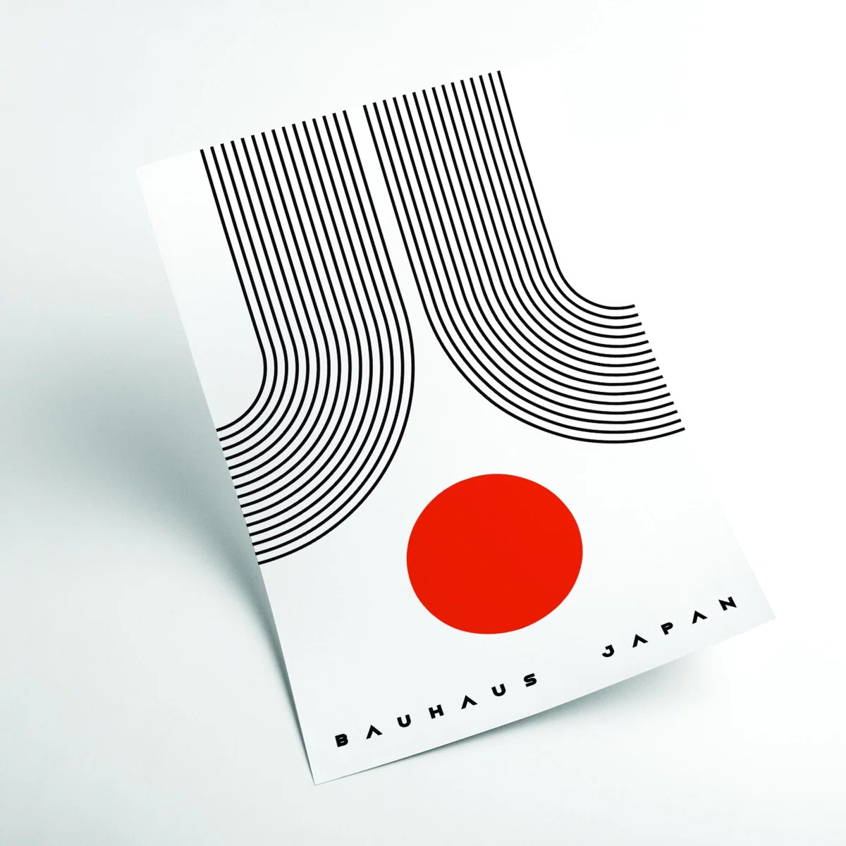 Red Bauhaus Japan A3 297 X 420Mm Stanley Print House – image 2