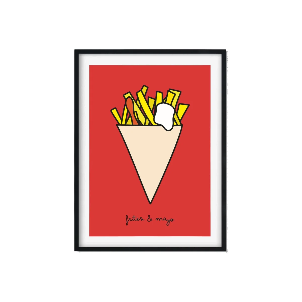 Red Frites & Mayo A3 297 X 420Mm The Native State – image 1