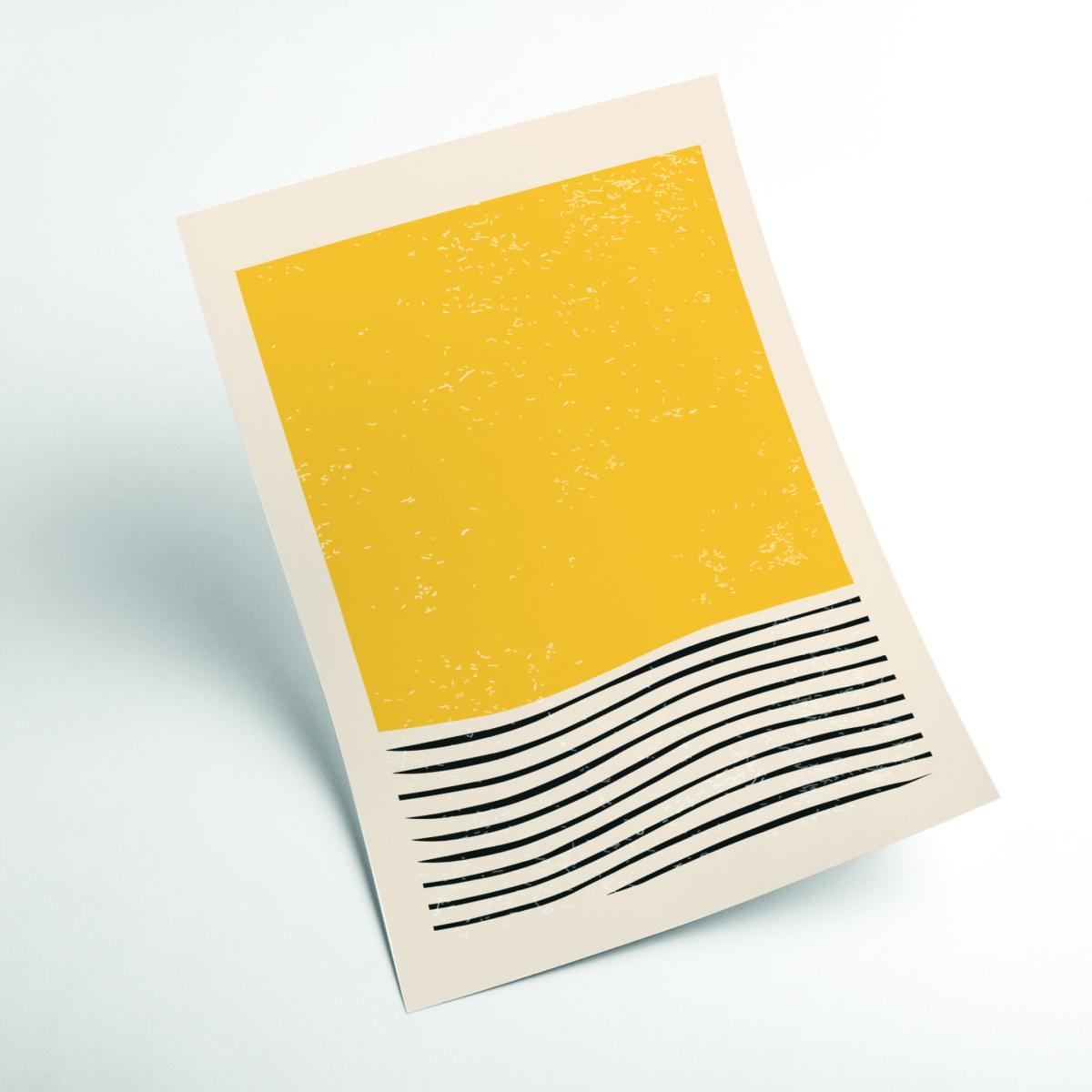 Yellow / Orange Minimal Abstract Set #1 Extra Large Stanley Print House – image 2