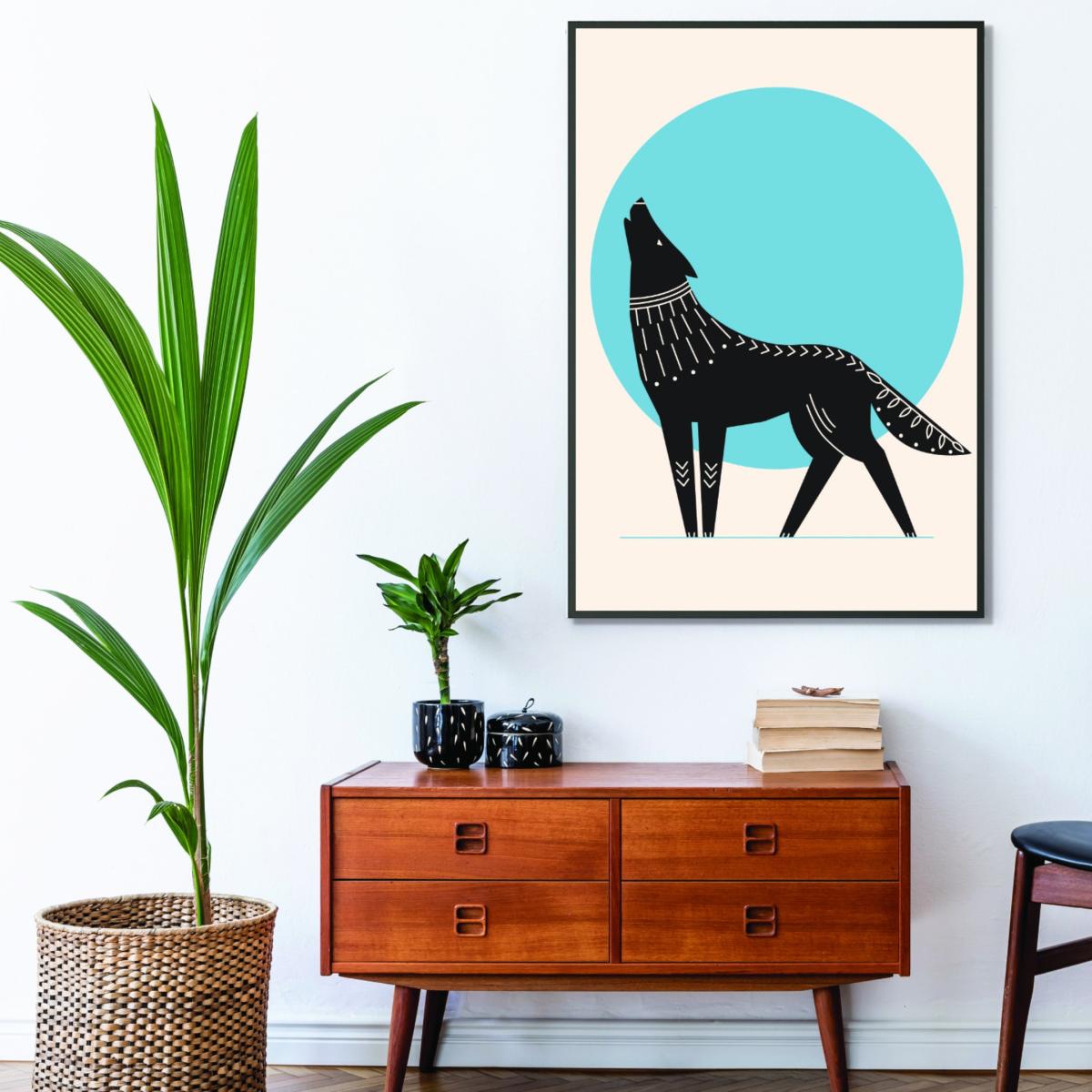 Blue Howl At The Moon Extra Small Stanley Print House – image 3
