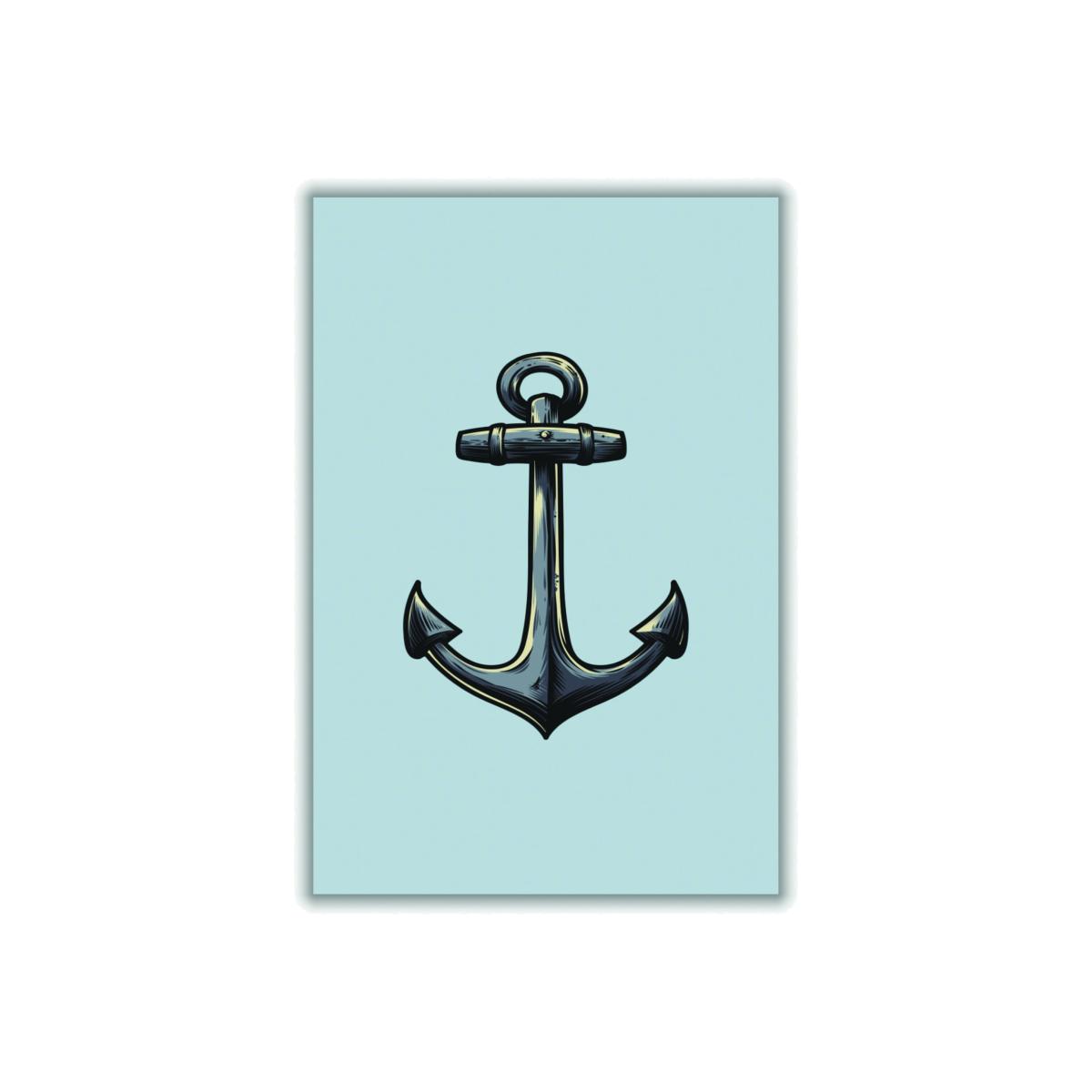Grey Ship's Anchor A2 420 X 594Mm Stanley Print House – image 1