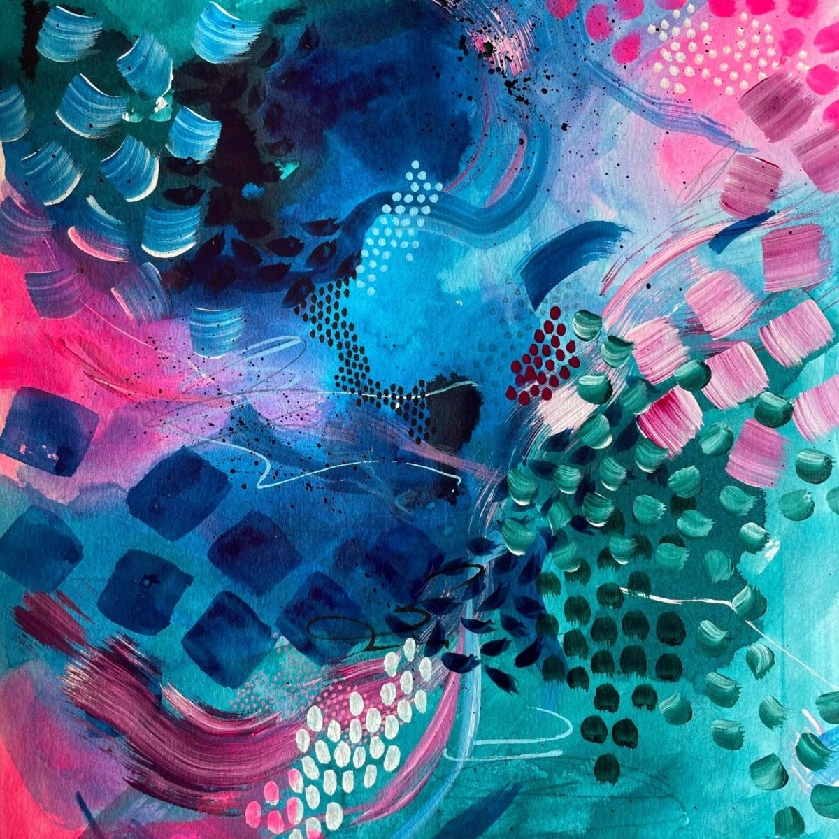 Blue Fever Dream High - Abstract Print Jessica Slack Studio – image 3