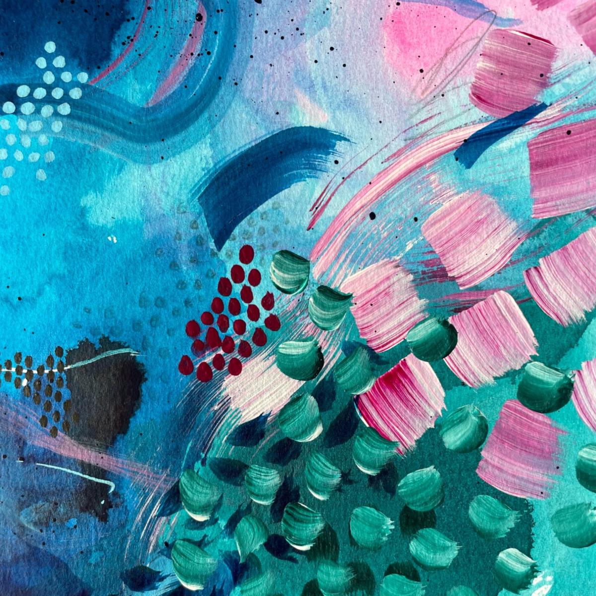 Blue Fever Dream High - Abstract Print Jessica Slack Studio – image 4