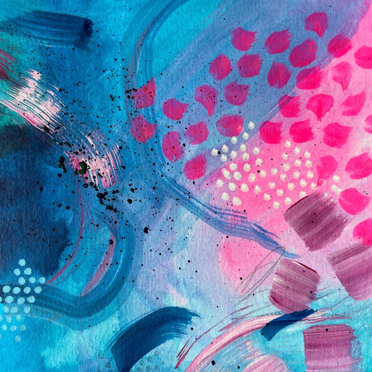 Blue Fever Dream High - Abstract Print Jessica Slack Studio – image 5