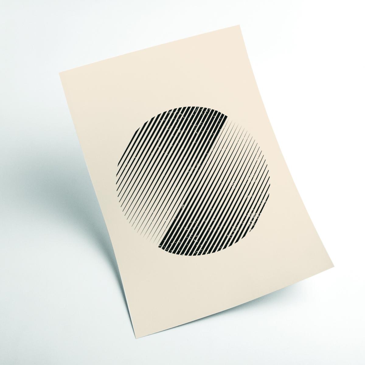 Black Boho Minimal Shapes #3 Small Stanley Print House – image 2