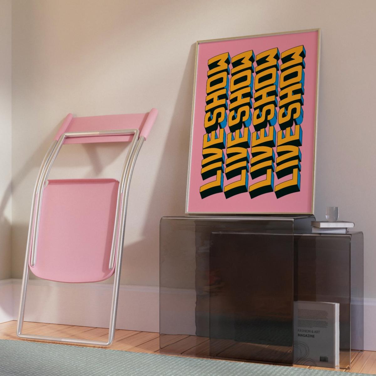 Live Show Text A3 Print Sofe Store – image 2