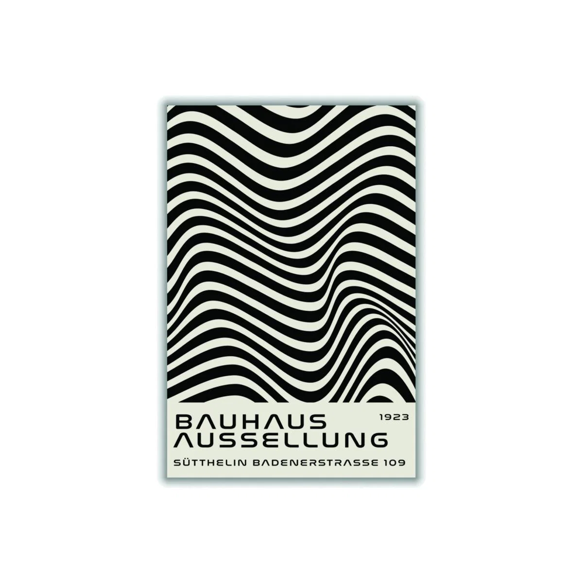 Bauhaus Black And White Extra Small Stanley Print House – image 1