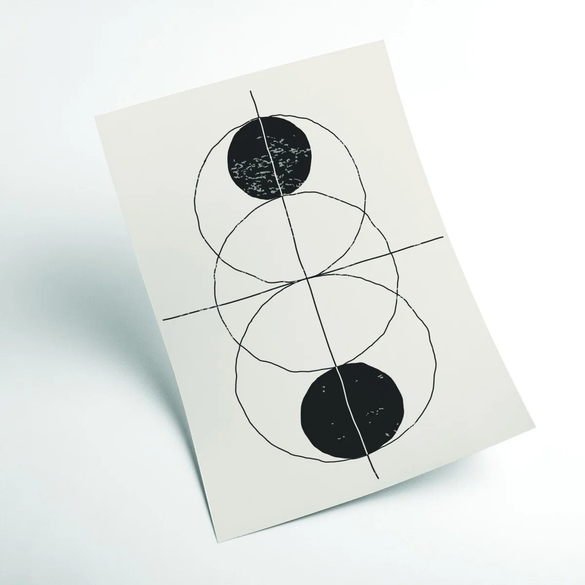 Black Minimal Geometric Shapes #1 Large Stanley Print House – image 2