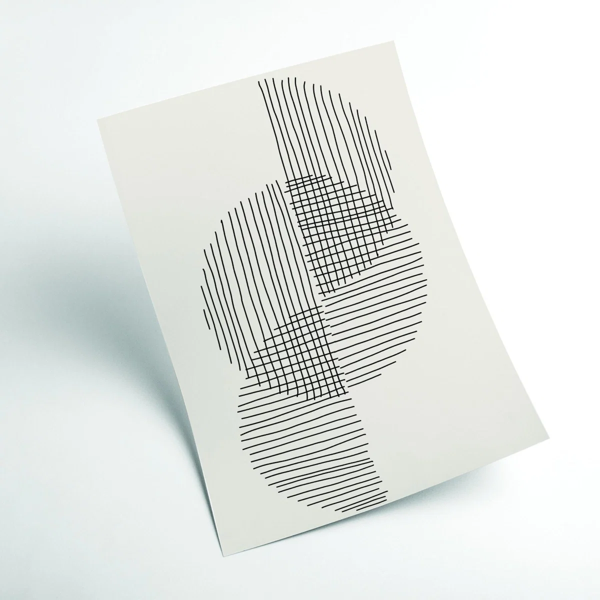 Black Minimal Circle Series #1 Medium Stanley Print House – image 2