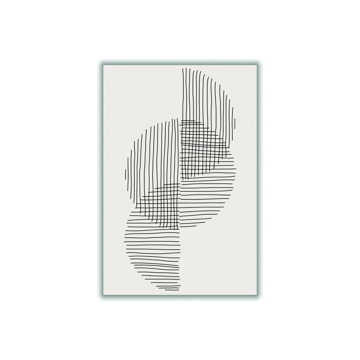 Black Minimal Circle Series #1 Medium Stanley Print House – image 1