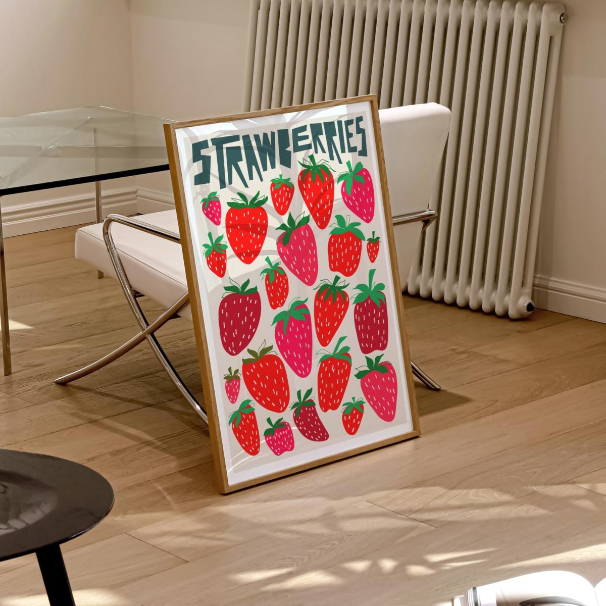 Strawberries Art Print - A3 Natalie Cass Art – image 3