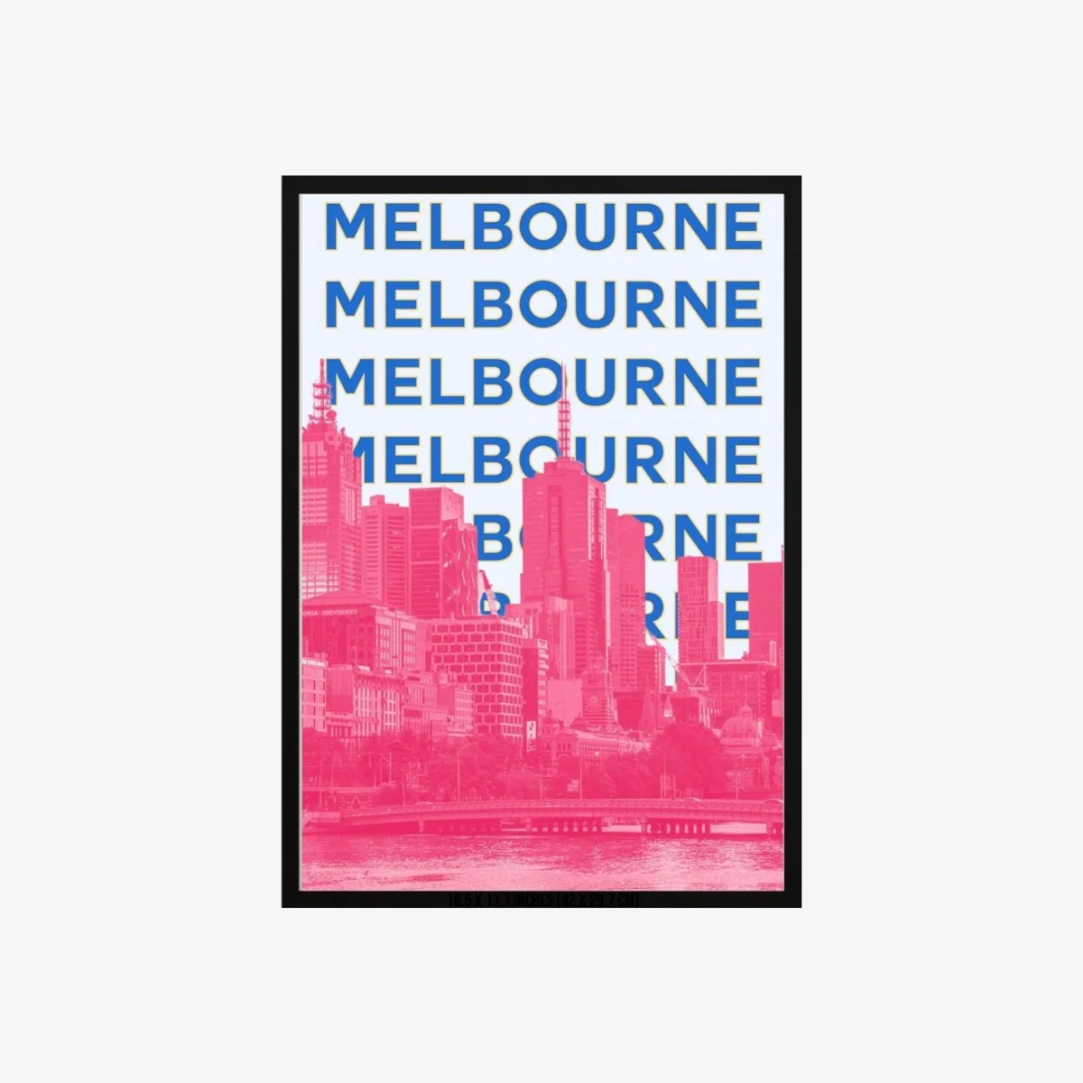 Pink / Purple Melbourne Urban Vibes Poster | Artchi – image 1