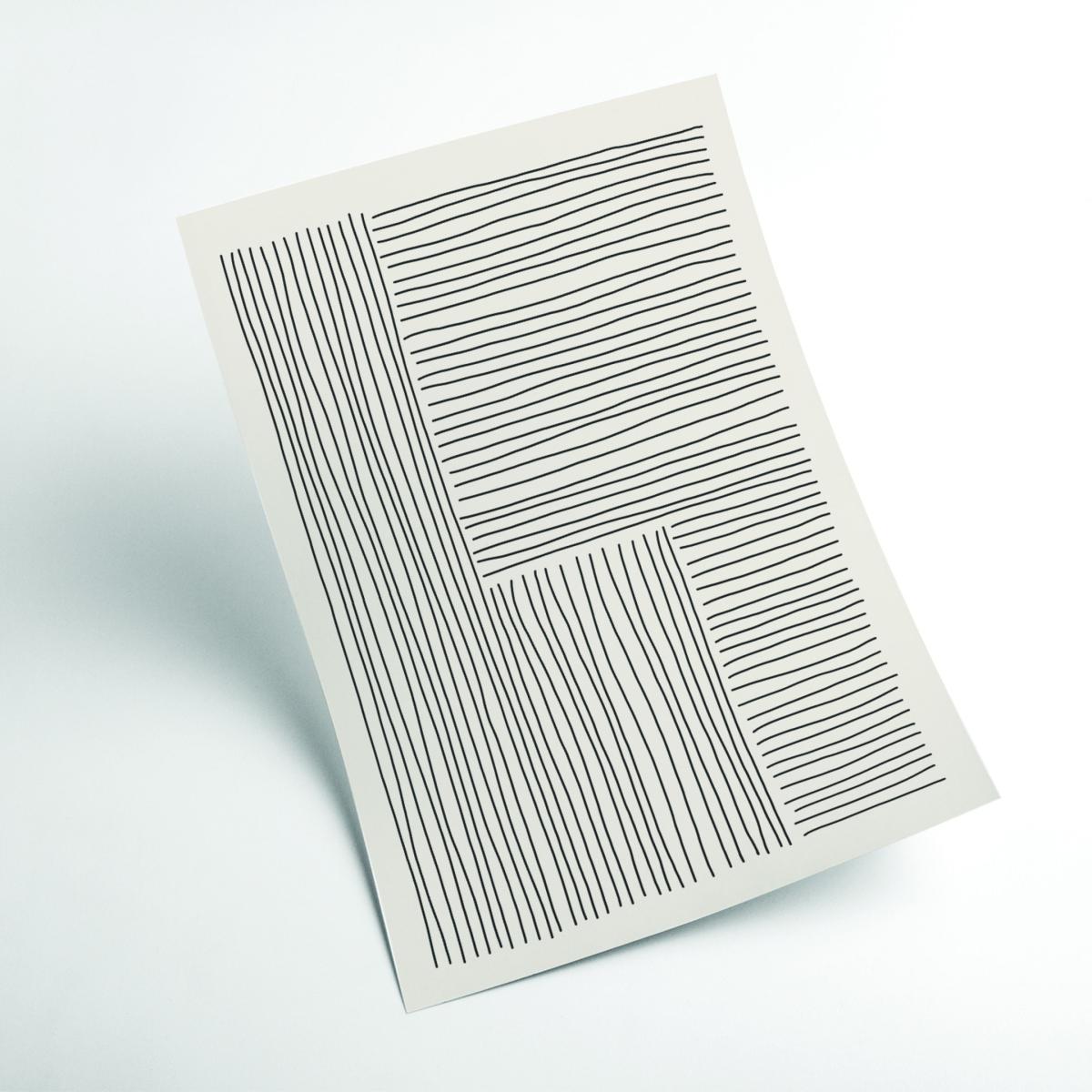 Grey Boho Line Vibes #4 A4 210 X 297Mm Stanley Print House – image 2