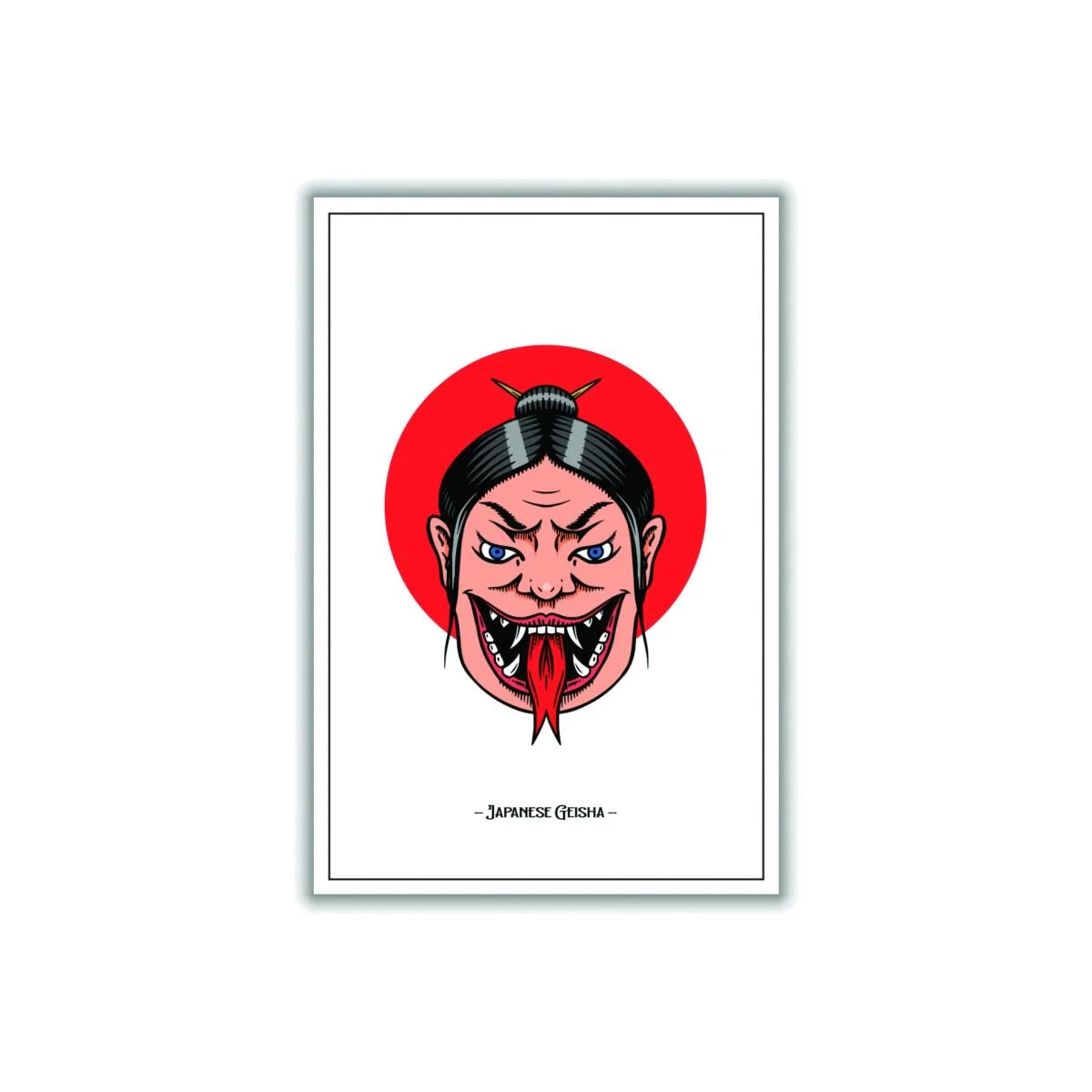 Red Japanese Geisha Small Stanley Print House – image 1