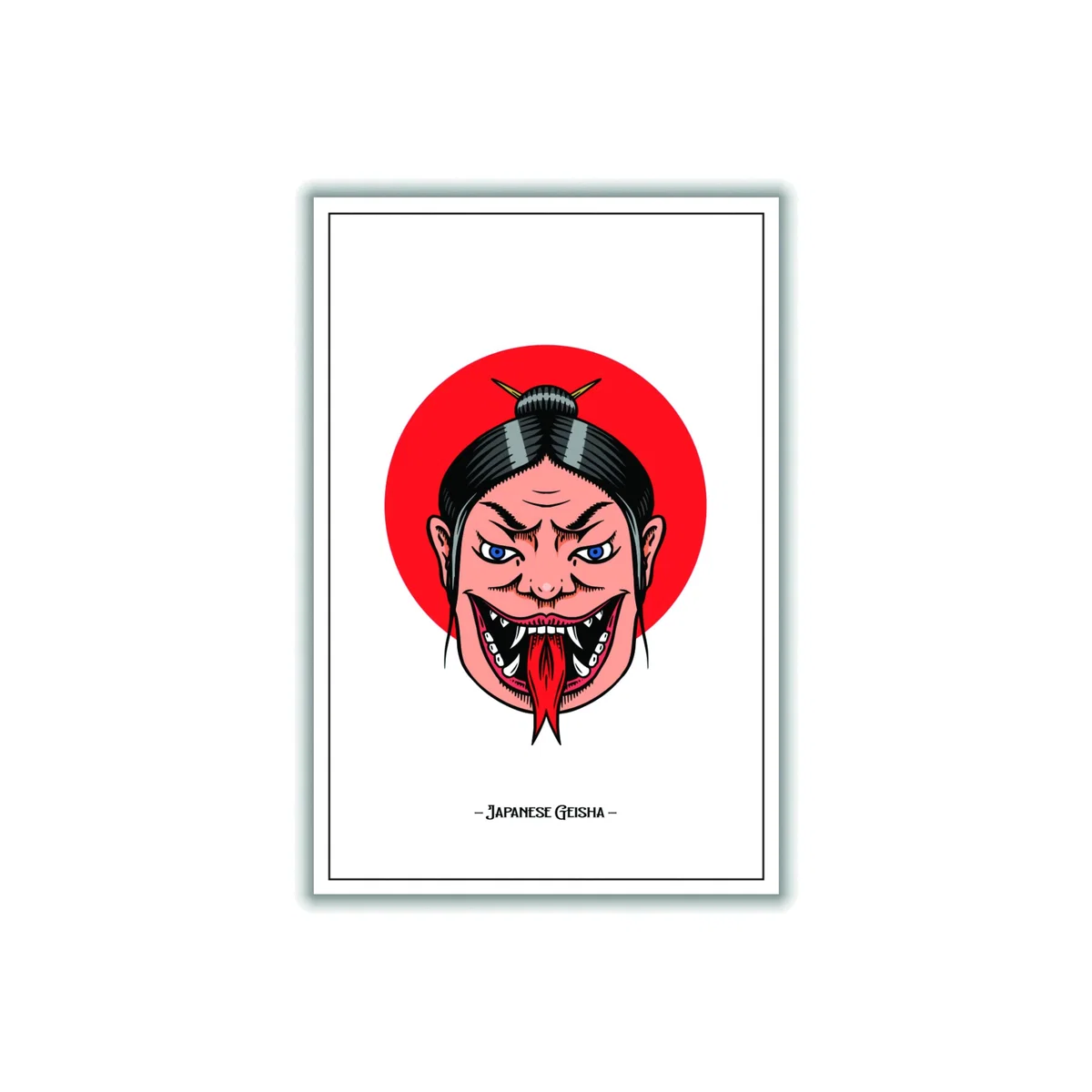Red Japanese Geisha Large Stanley Print House – image 1