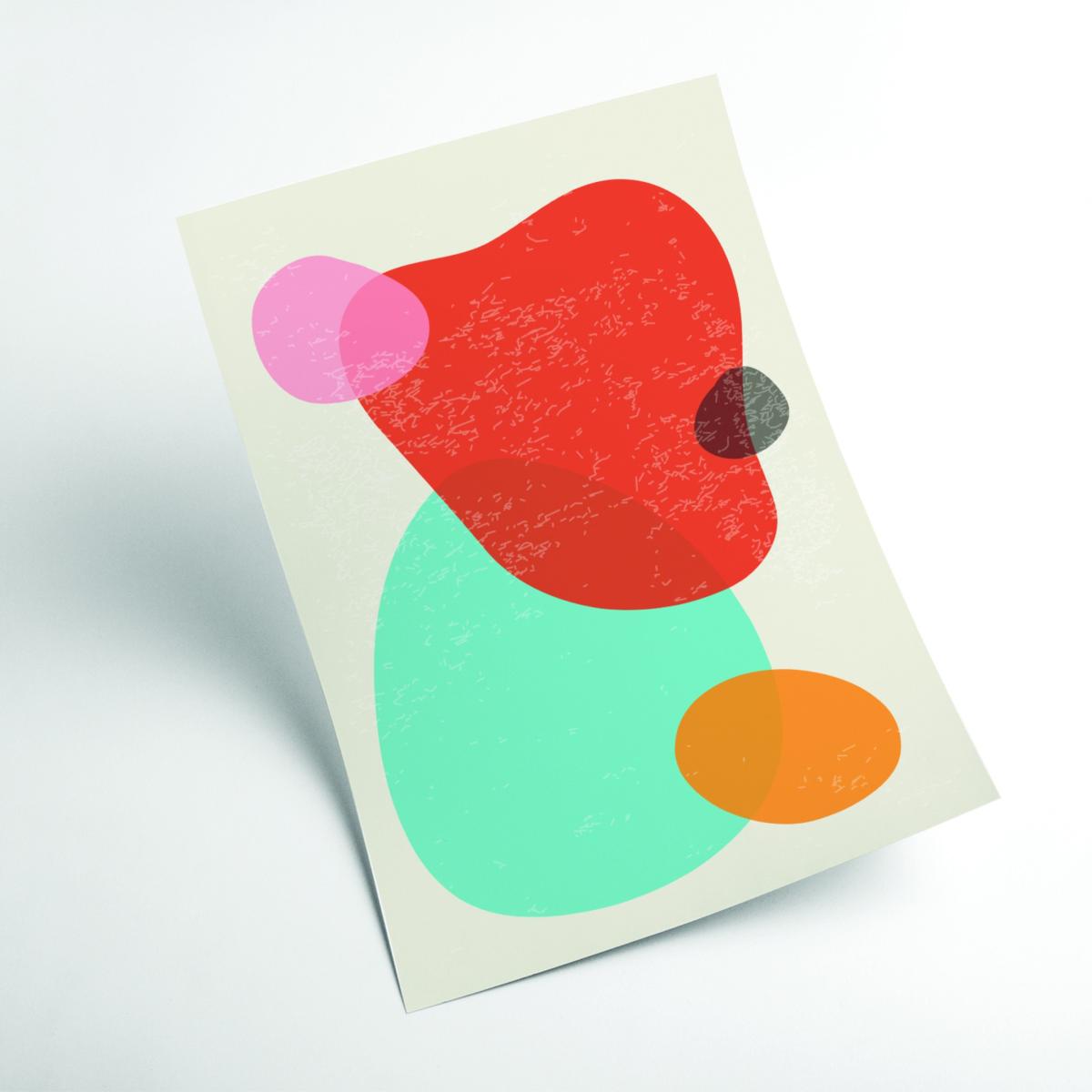 Bright Abstract Shapes #2 A4 210 X 297Mm Stanley Print House – image 2
