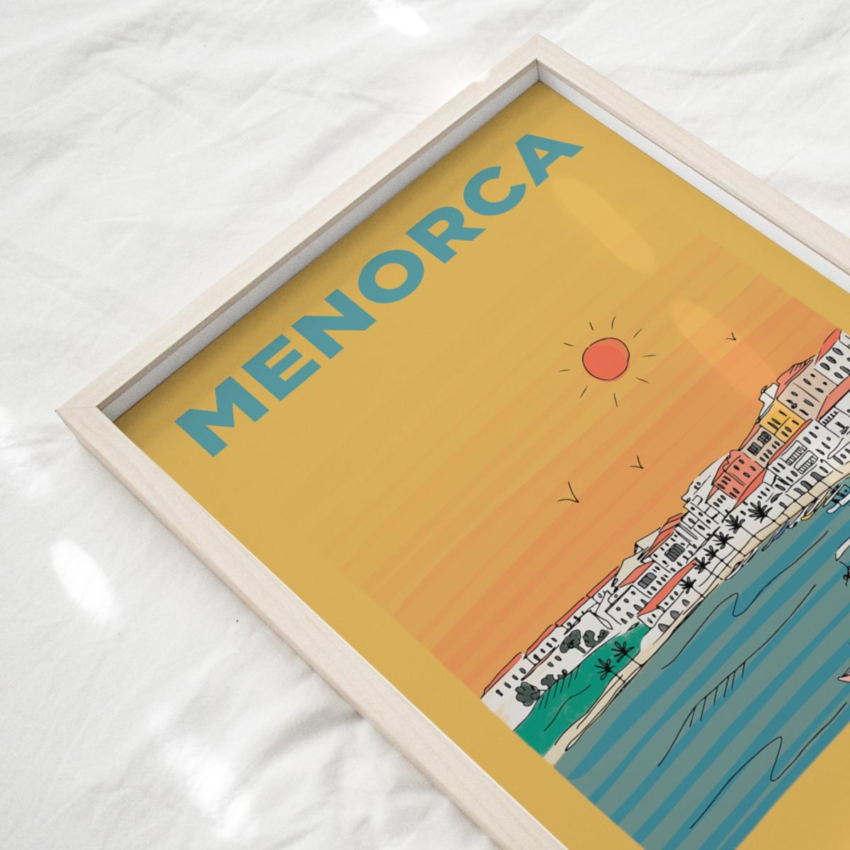 Yellow / Orange Menorca Summer Escapes Print Places & Spaces Art Co. – image 2