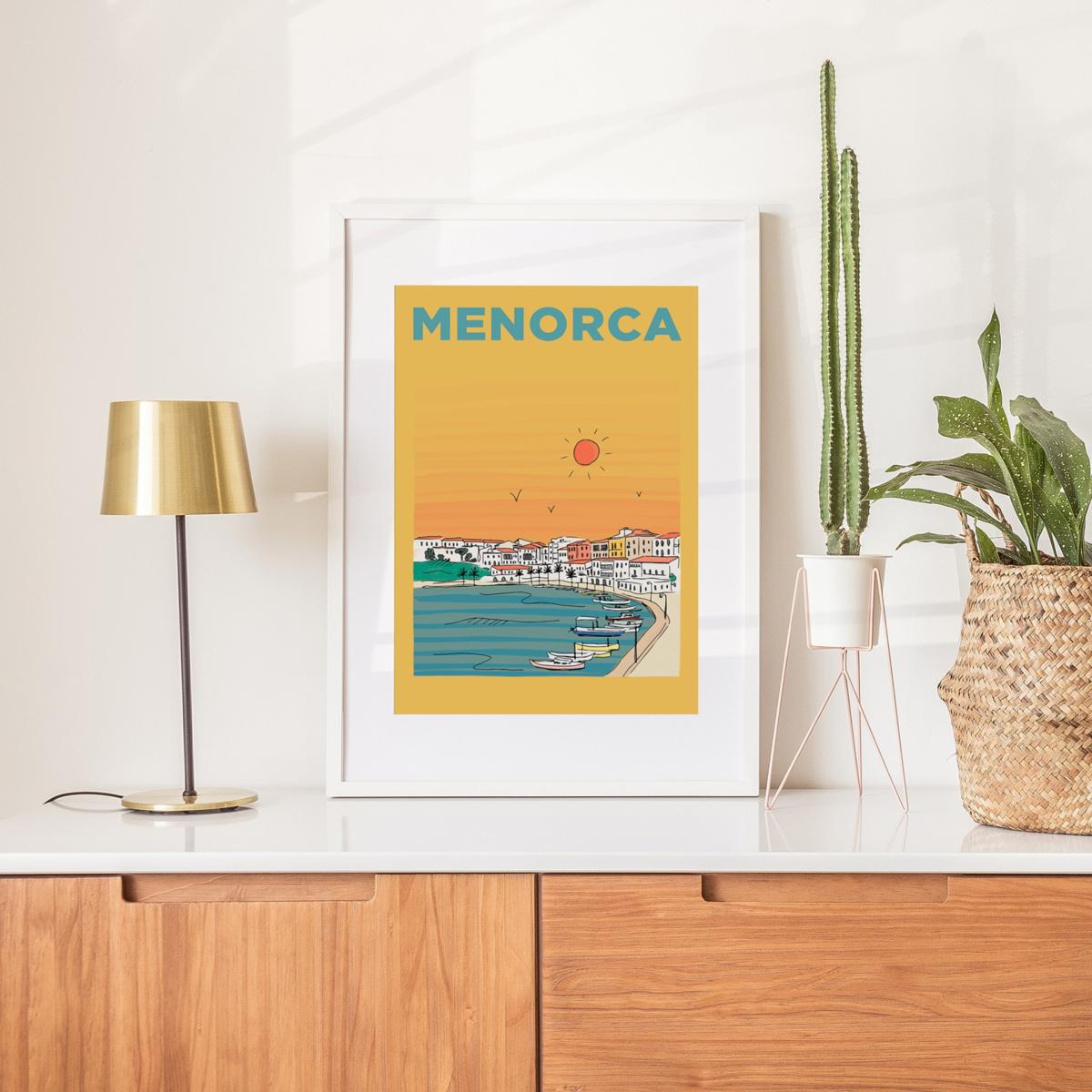 Yellow / Orange Menorca Summer Escapes Print Places & Spaces Art Co. – image 4