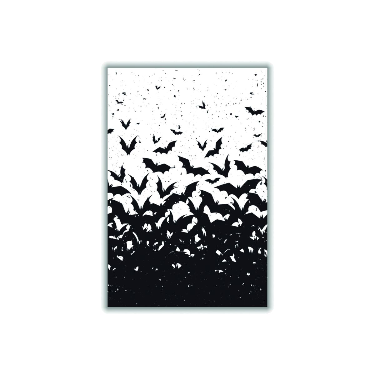 Black Look At All These Bats A4 210 X 297Mm Stanley Print House – image 1