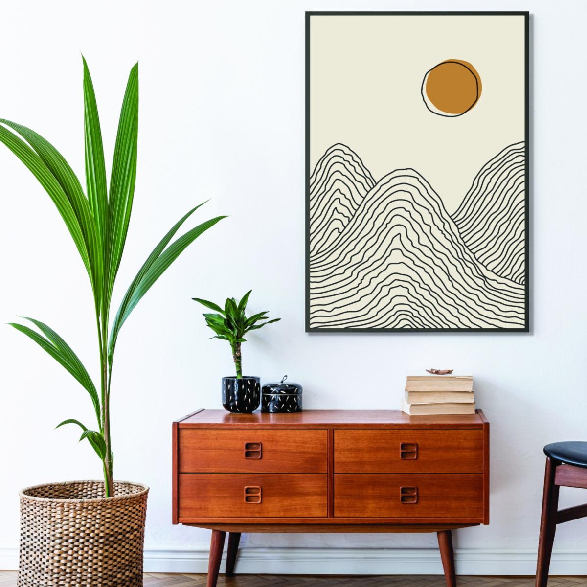 Yellow / Orange Boho Sunset Series #2 A3 297 X 420Mm Stanley Print House – image 3