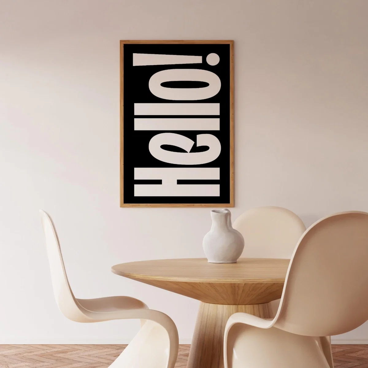 Black Hello A3 Poster Print Sofe Store – image 4