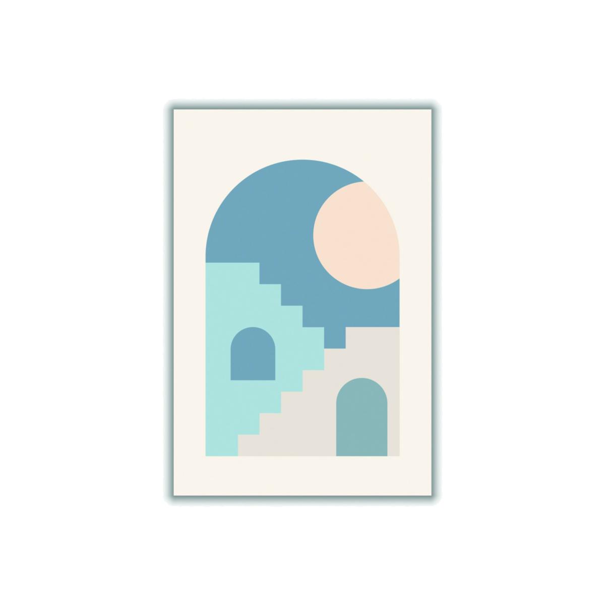 Blue Minimal Architecture #2 Medium Stanley Print House – image 1