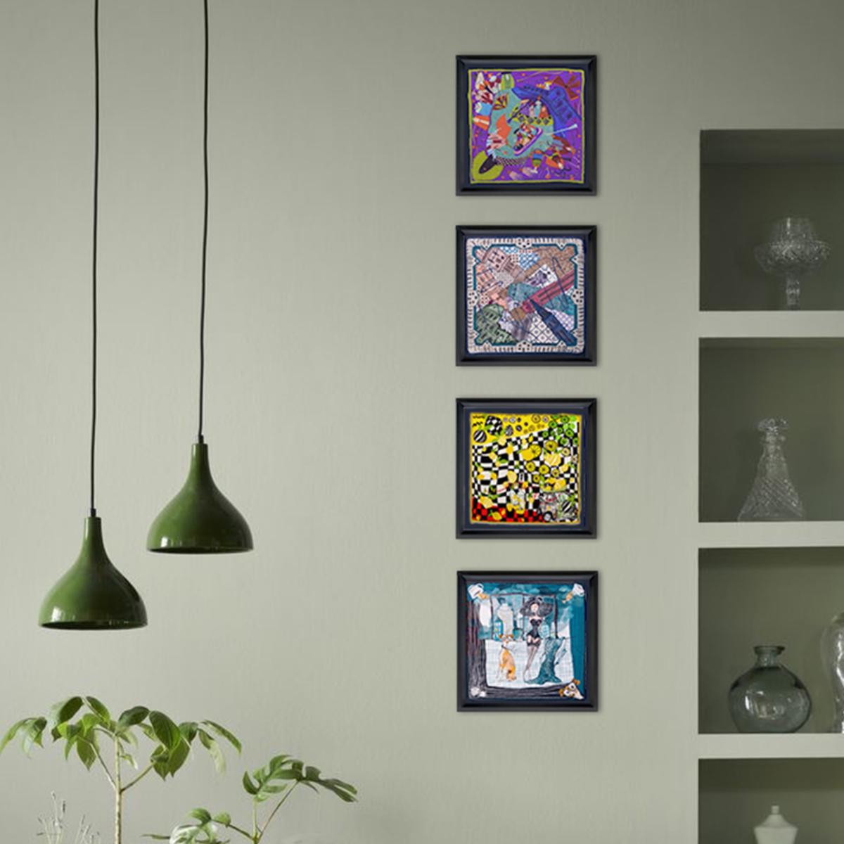 Voyage Of Italy Framed Silk Scarves Un Poco – image 3