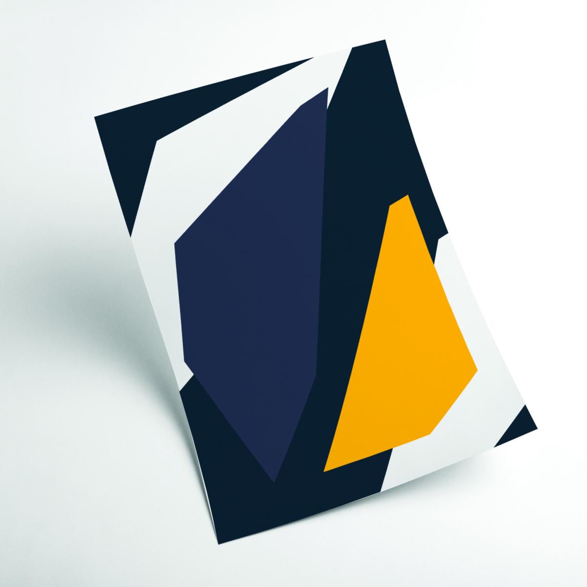 Yellow / Orange Vibrant Geometric Shapes 2 Small Stanley Print House – image 2
