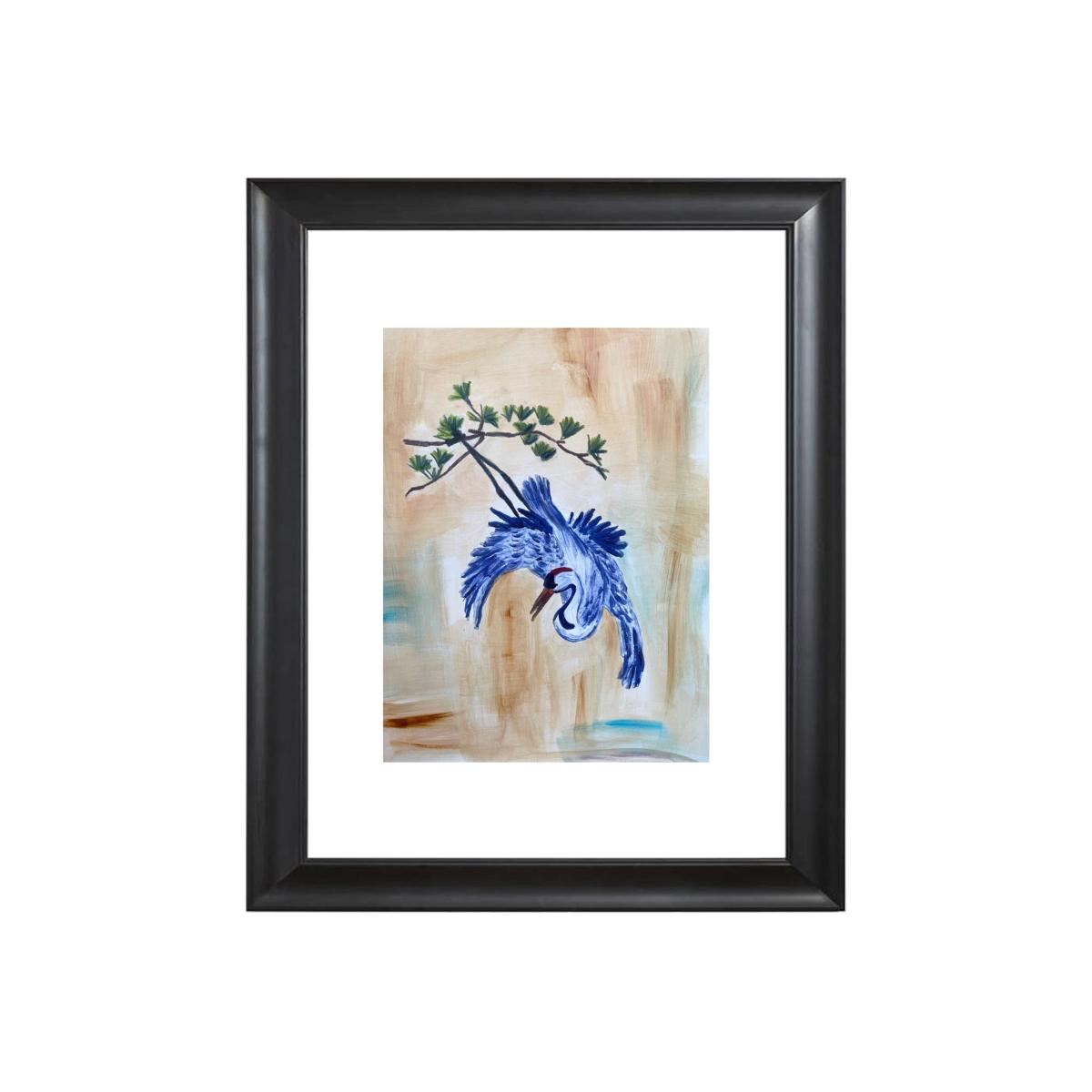 Art Print Japanese Crane In Pine Limited Edition Catchii – image 1